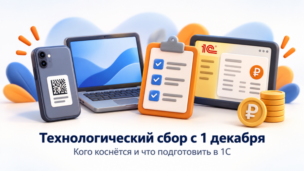 Технологический сбор с 1 декабря 2026: кто будет платить и что подготовить в 1С